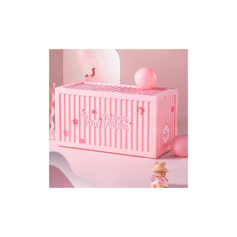 POP MART Bubble Mate IP Cherry Blossom Tipsy Collection Container Luminous Display Case Model Accessories-3