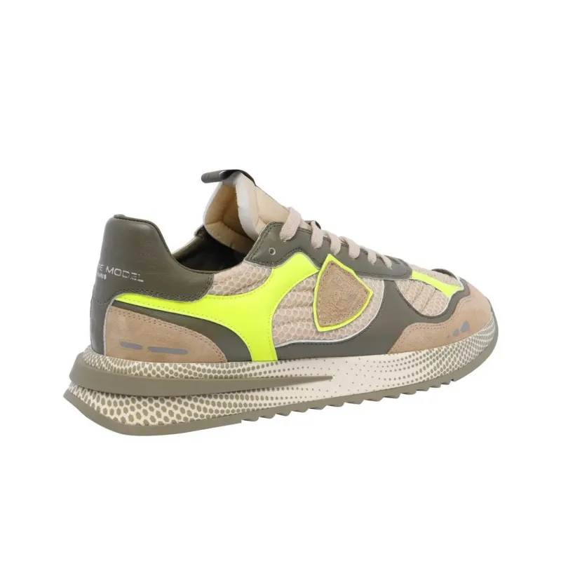 PHILIPPE MODEL OLYMPIQUE Wear Resistant Low Top Casual Shoes Men's Light Brown-2