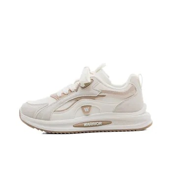 Warrior Anti Slip And Wear Resistant Warm Low Top Casual Shoes Women's White Gray Khaki