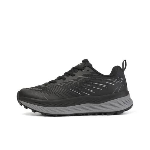 Camssoo Cushioned Slip Resistant Breathable Low Top Trekking Shoes Men's Black Khaki
