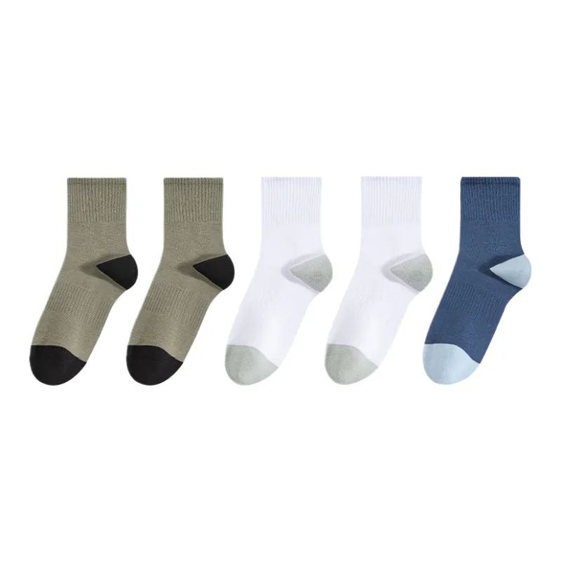 Cotton Gene Mid Calf Socks Men's 5 Pack-5