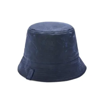 LOEWE Wax Canvas Bucket Hats Unisex Navy