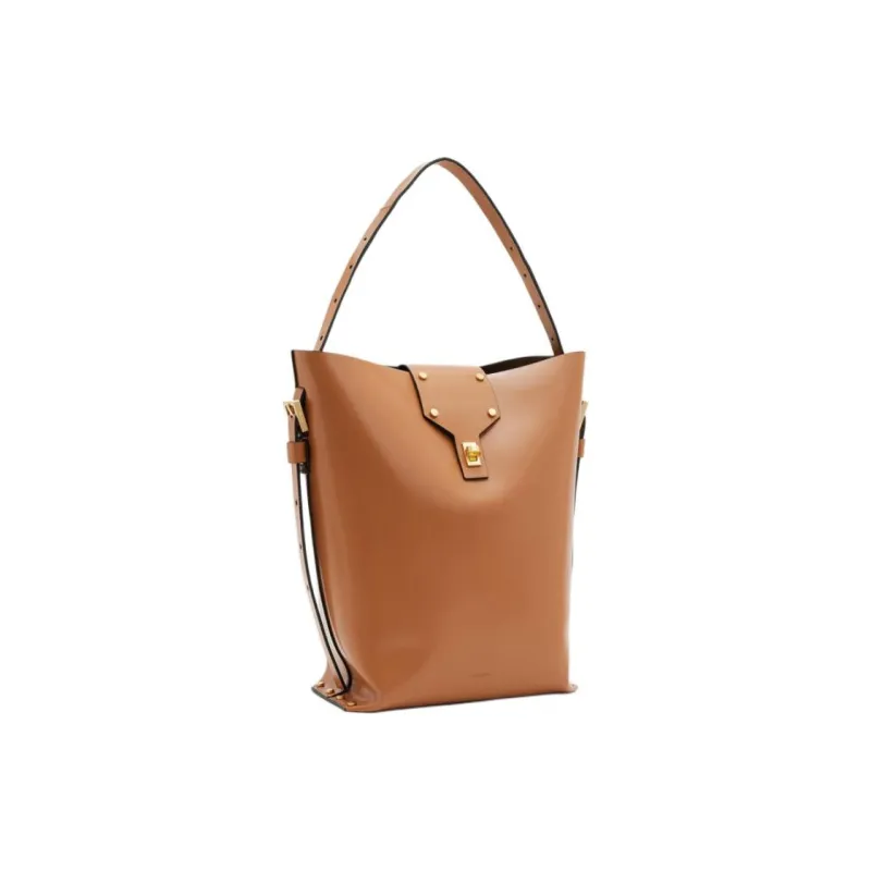 ALLSAINTS Cow Leather Shoulder Bag Women's Desert Tan-1