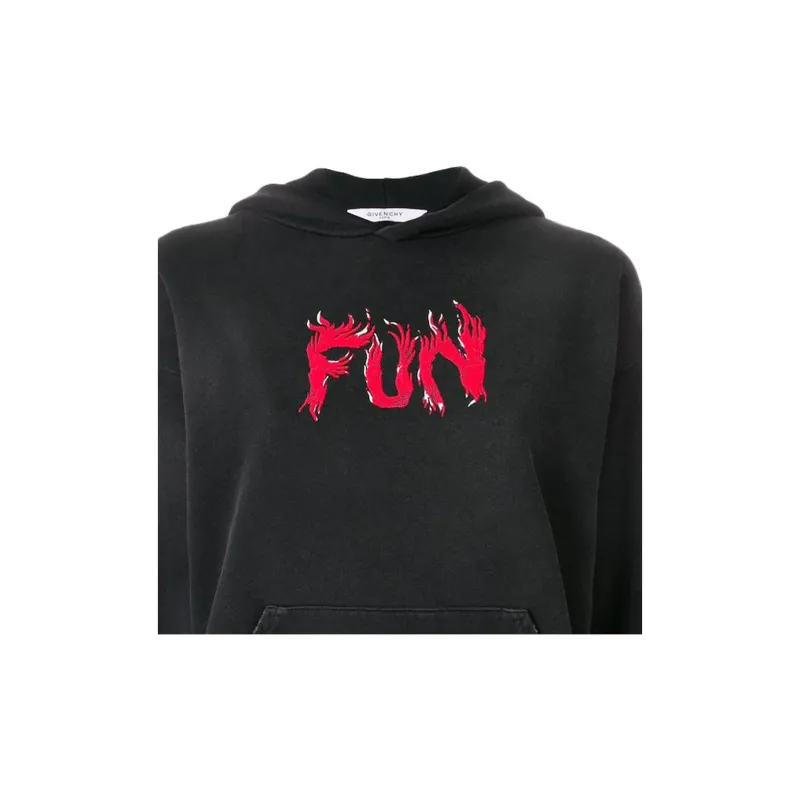 Givenchy Fun Printed Hoodie 'Black'-4