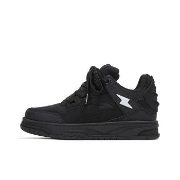 YJ x MKADC Height Increasing Cushioning Low Top Skateboard Shoes Unisex Black