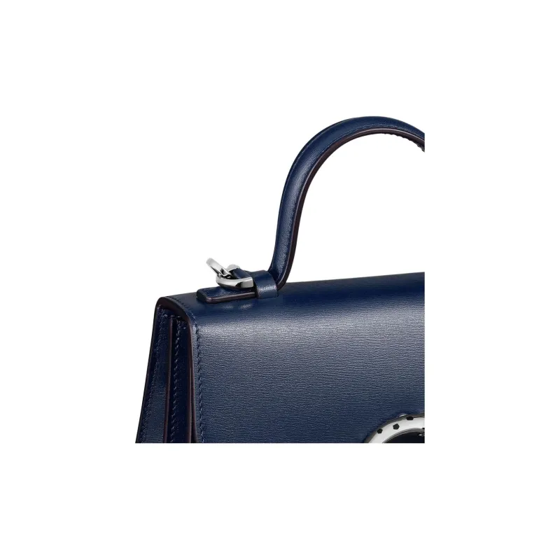 CARTIER Panthère De Cartier Cow Leather One Shoulder Handbags Mini Women's Navy-7