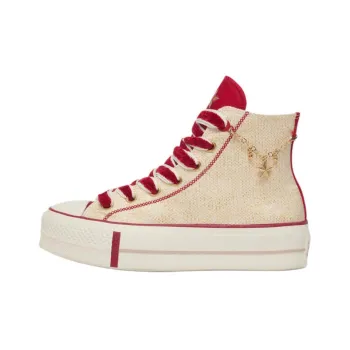 Converse All Star Lift Wear resistant And Lightweight High Top Canvas Shoes Women's Red