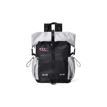 COEXISTENCE Polyester Water Repellent Backpack Laptop Bags Large Size Unisex Red White