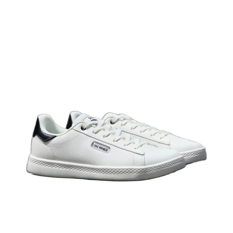 361° Wear resistant And Lightweight Low Top Skateboard Shoes Men's White Black-1