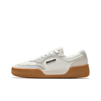 Anta Owen Hélà TRIBE Cushioning Abrasion Resistant Lightweight Low Top Skateboard Shoes Men's White Gray