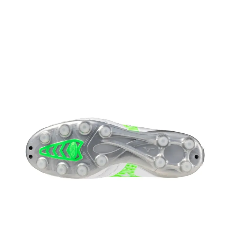 Mizuno Morelia Neo 4 Anti-Slip Wear-Resistant Soccer Shoes Men's White Green-4