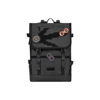 COEXISTENCE Polyester Backpack Large Size Unisex Black