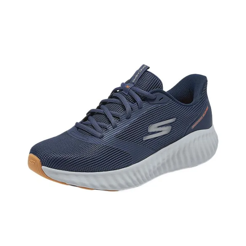 Skechers Wear resistant Non slip And Breathable Low Top Running Shoes Men's Blue-2