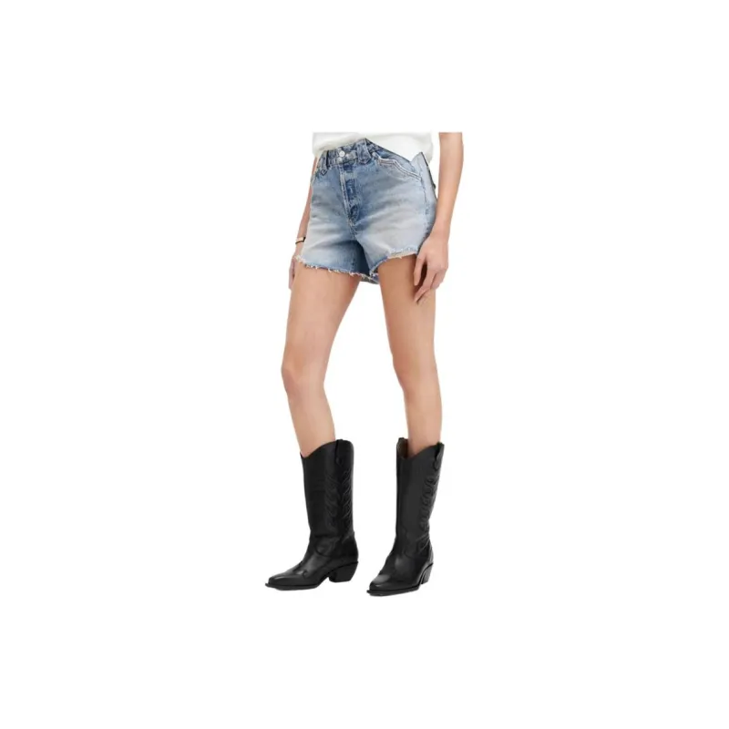 ALLSAINTS Denim Shorts Women's Blue-1