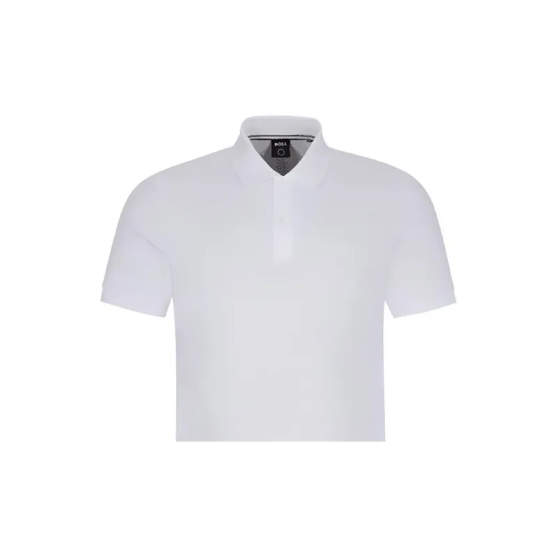 HUGO BOSS Pallas Embroidered Straight Hem Polo Shirt-5