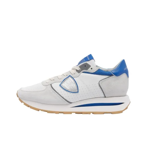 PHILIPPE MODEL Tropez Low Top Casual Shoes Men's White Gray