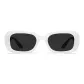 White Frame with Gray Lens[609-C4]