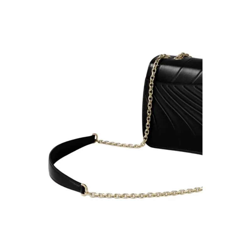 CARTIER Panthère De Cartier Calfskin Shoulder Bag Small Size Women's Black-2
