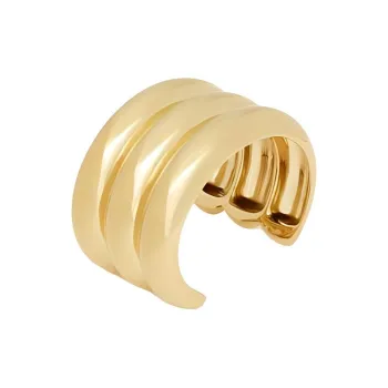 SAINT LAURENT Metal Bangles Unisex Gold