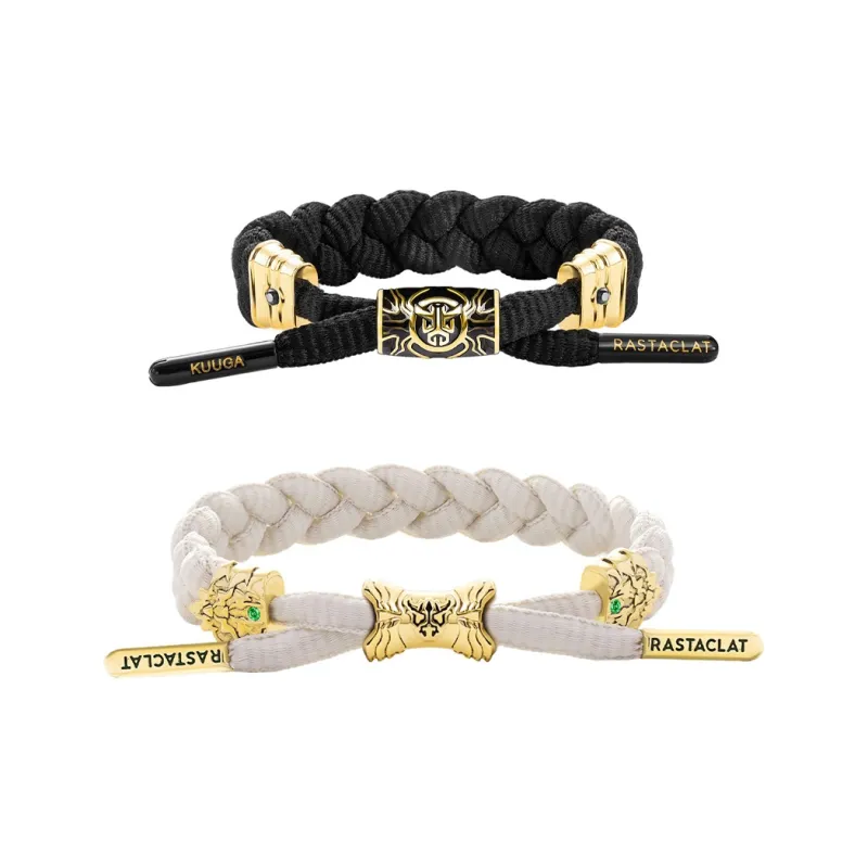Rastaclat Polyester Small Lion Woven Bracelet Unisex-18