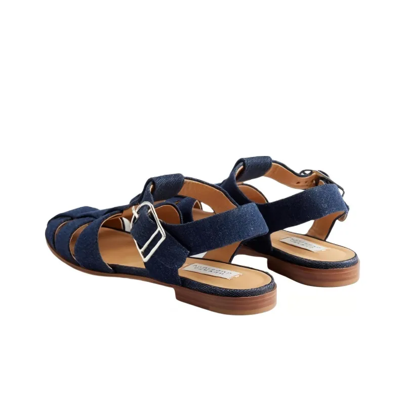 GABRIELA HEARST Roman Sandals Women's Blue-3