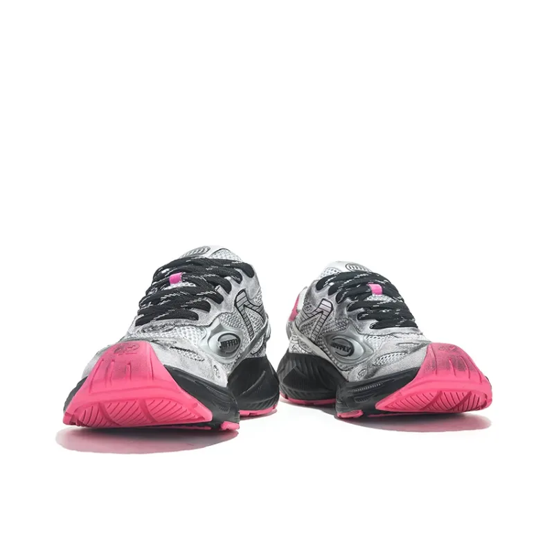 Jifffly Cushioned Slip-Resistant Breathable Lightweight Height Increasing Low-Top Chunky Sneakers Unisex-44