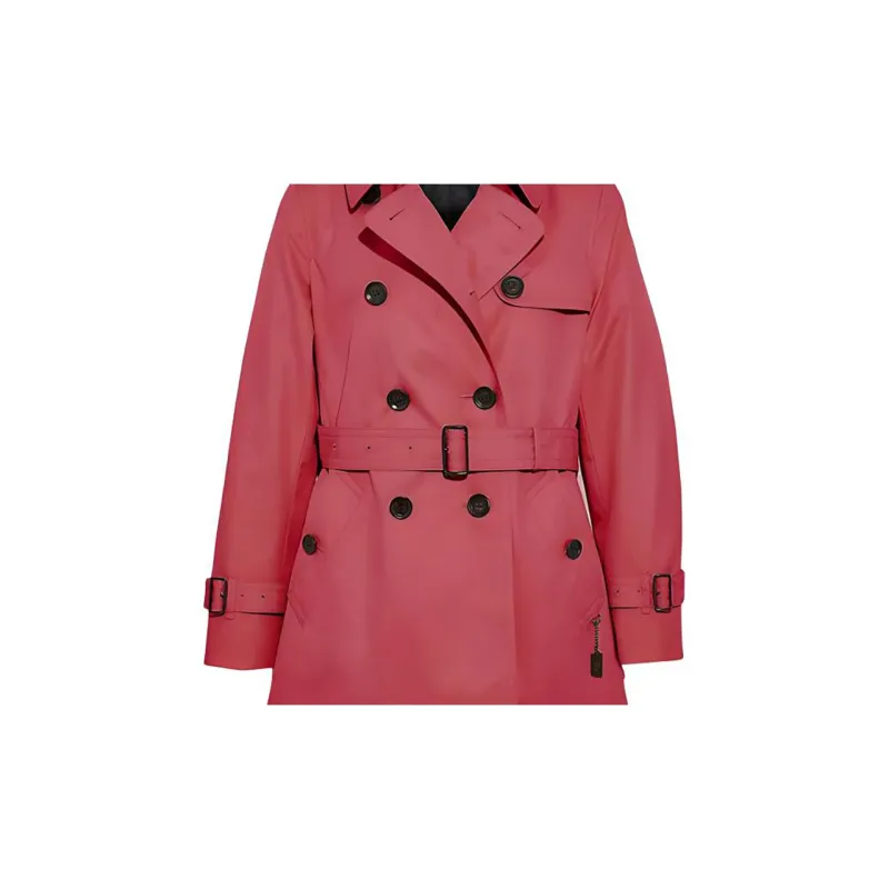 COACH SS22 Trench Coat Women's Watermelon Red-2