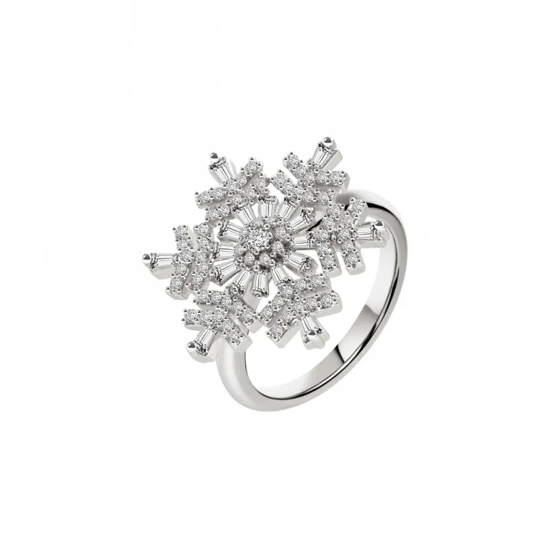 KEYS VIA Copper Alloy Synthetic Cubic Zirconia Rings Women's-0