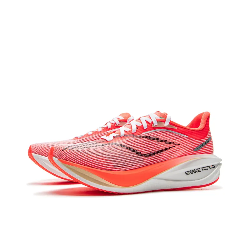 LiNing Feidian 5 Challenger Low Top Carbon Plate Running Shoes Women's Red-2