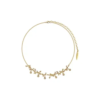 BOONEE ALUS Karat Gold Plated/White Gold Plated Copper Necklaces Women's