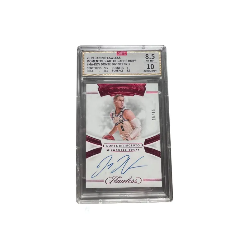 PANINI Flawless Donte DiVincenzo Portable 15/15 Final Parallel Autograph Card Of The Star Player Graded Cards 1 Pc-0