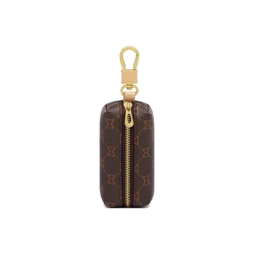 MashaLanti PVC Key Pouch Small Size Women's Dark Brown/Coffee