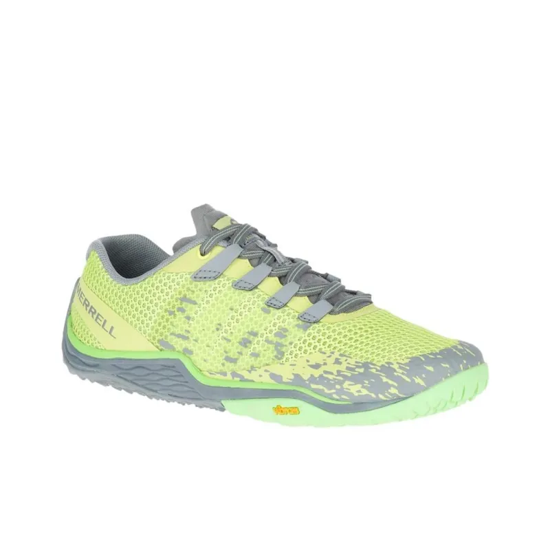 MERRELL Trail Glove 5 Anti-Slip Wear-Resistant Low-Top Running Shoes Women's Yellow Gray-1