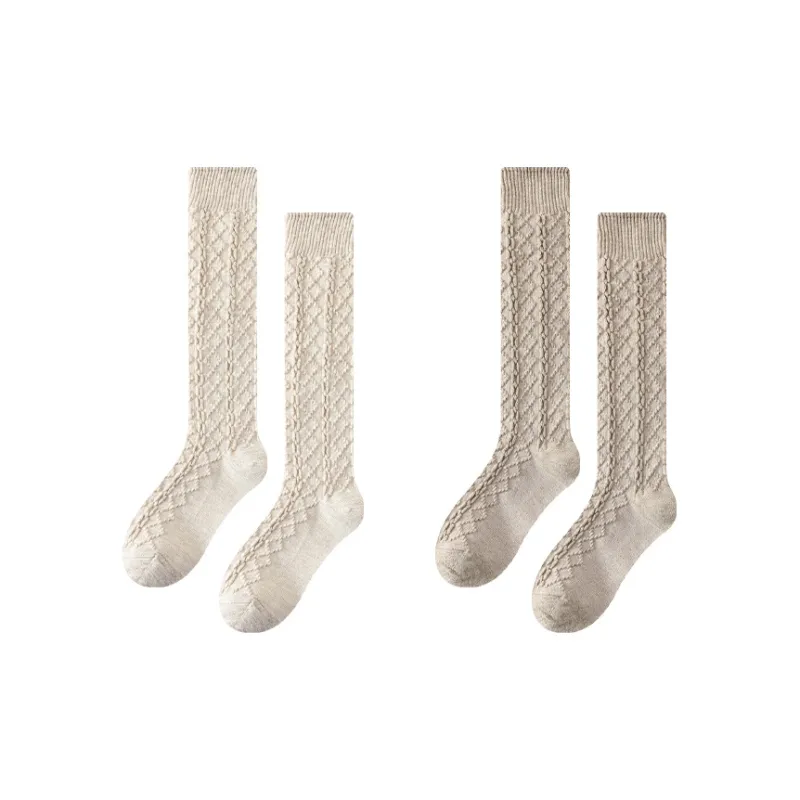 MIIOW Knee High Socks Women's 2 Pack-11