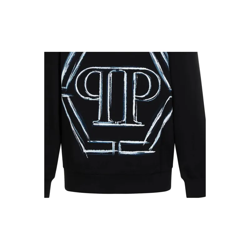 PHILIPP PLEIN Logo Printed Long Sleeved Hoodie-6