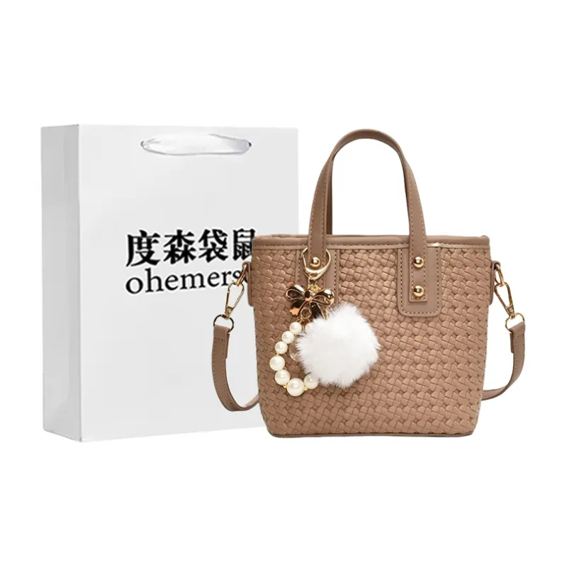 Dusen Kangaroo PU Handbag Women's Multicolor-5