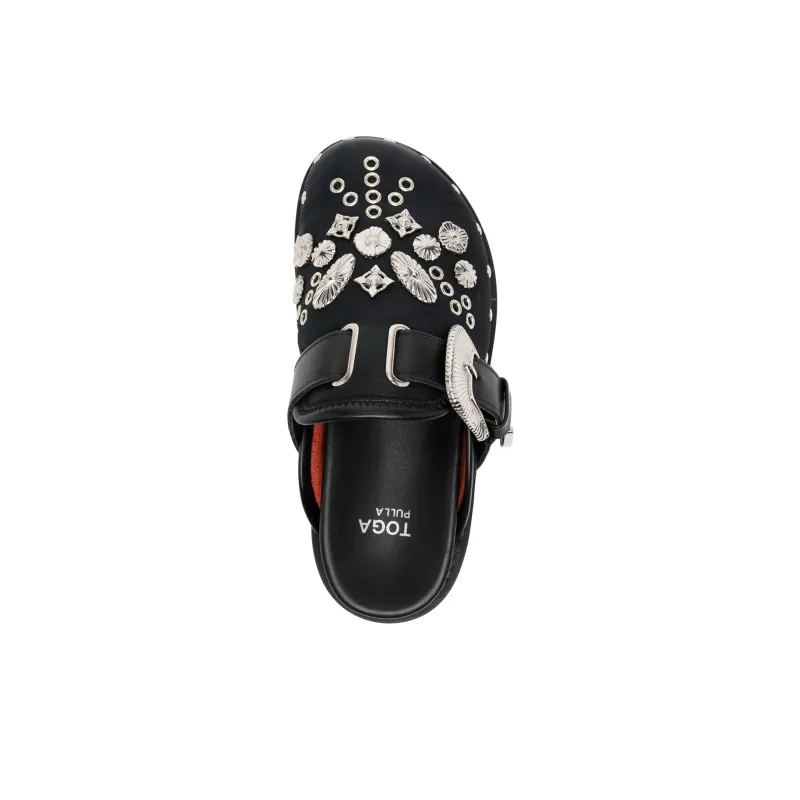 Toga Pulla Closed Toe Slippers Women's Black-4
