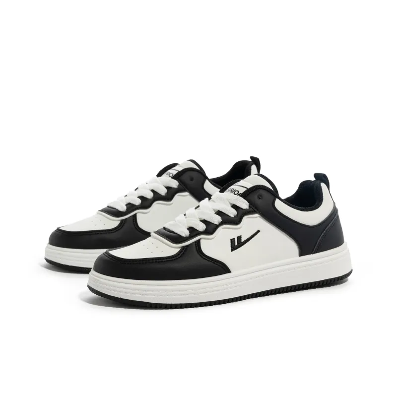 Warrior Warrior Anti Slip And Wear Resistant Lightweight Low Top Skateboard Shoes Women's White Black-3