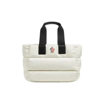 Moncler Nylon Tote Bag Shopping Bag Handbag Extra Large Women's White