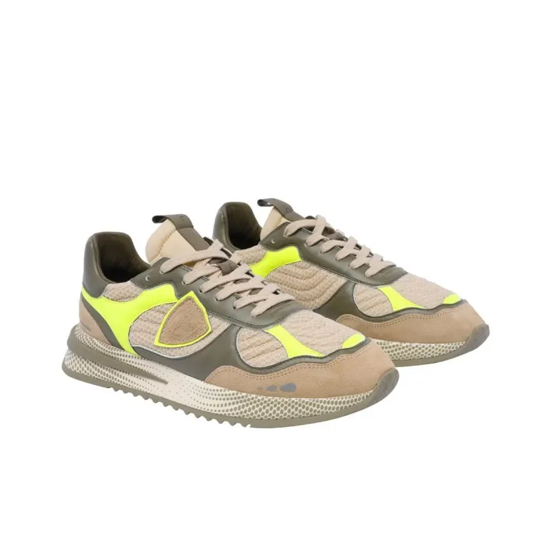 PHILIPPE MODEL OLYMPIQUE Wear Resistant Low Top Casual Shoes Men's Light Brown-1