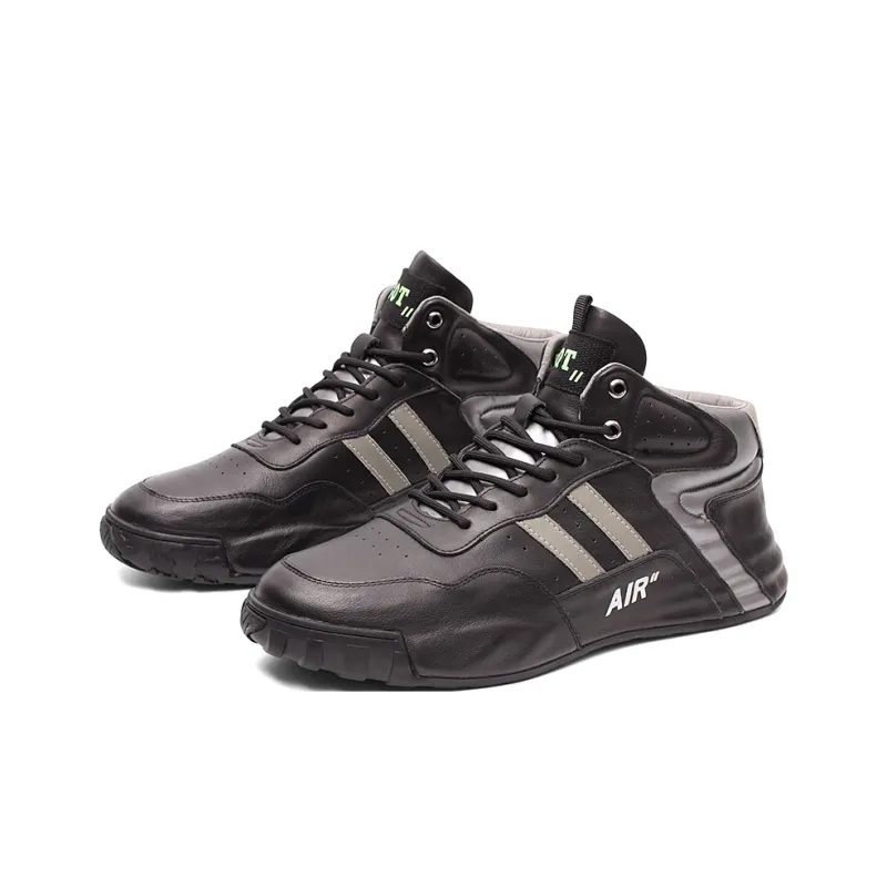Daying Slip Resistant And Breathable High Top Casual Shoes Men's Black-1