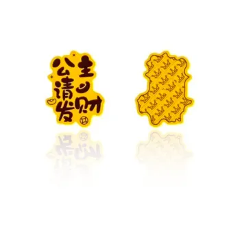 LINGJIE Gold Foil Pendants Unisex