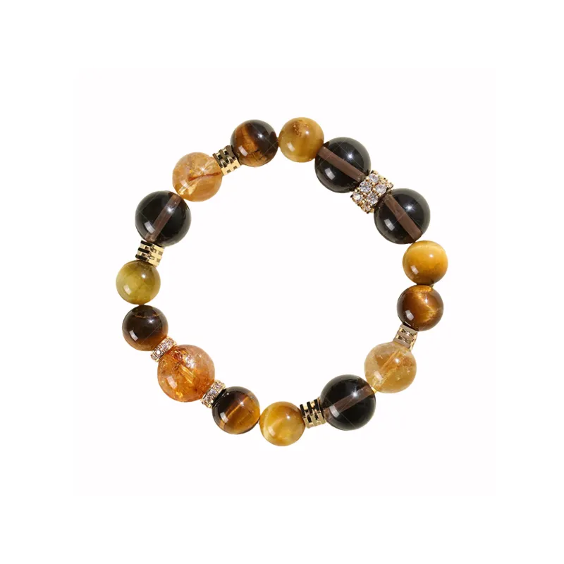 Tanner Tiger's Eye Stone Bracelets Unisex-4