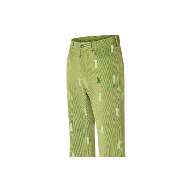 LOUIS VUITTON Lv X Park Seo Bo Flared Corduroy Pants-3