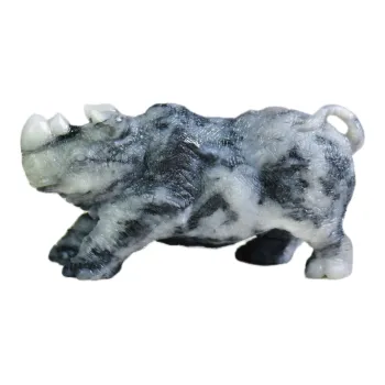 Jade Charm Yao Hetian Jade Ornament Blue And White Unisex