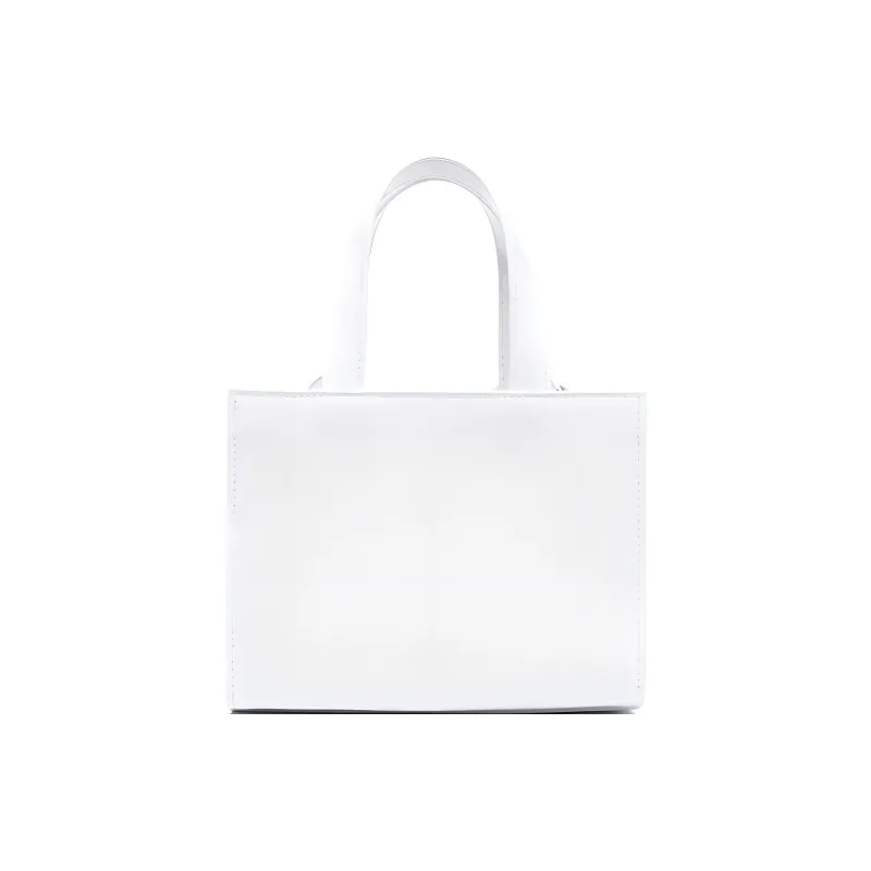 OFF-WHITE Leather Portable Crossbody Bag Shoulder Bag Kids' White-3
