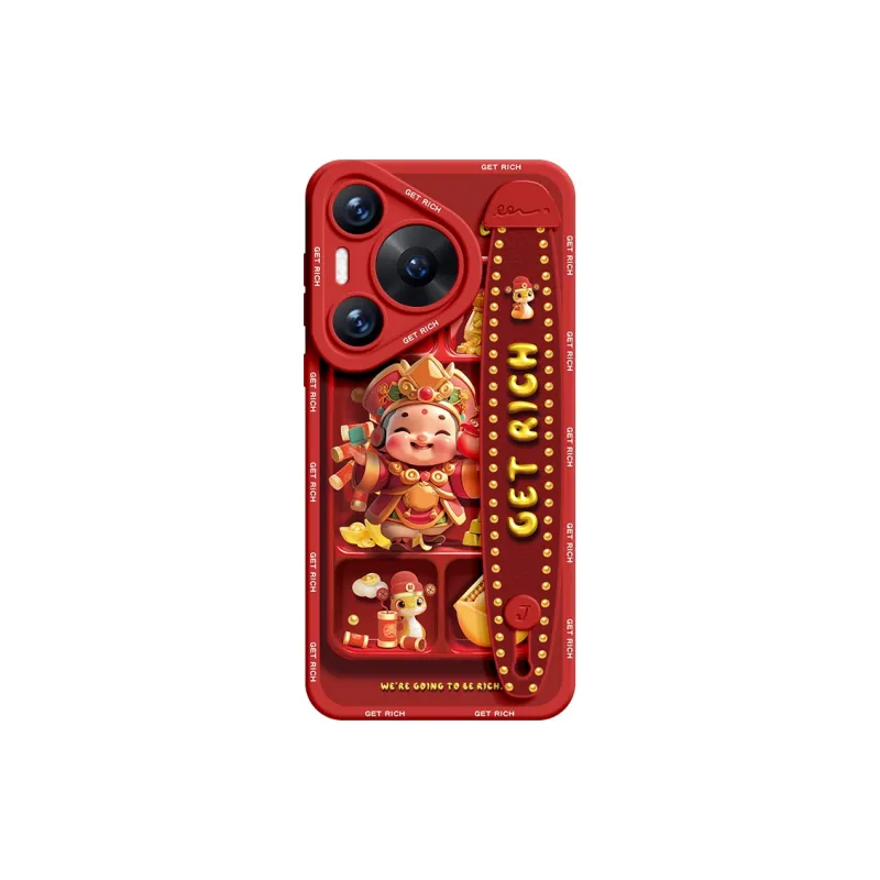 SUPER MOUSE Silicone Material Square Wealth God Phone Cases Compatible With Huawei Pura70/60/50/40/30/pro/pro+/Ultra-12
