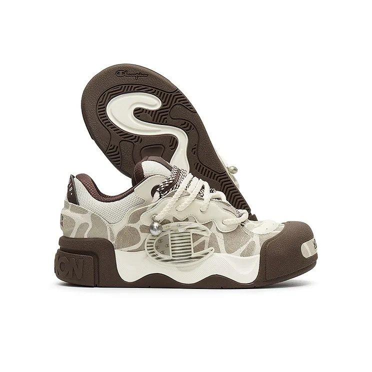 Champion Puff Head Shoes AutoSkate V1 Low Top Skateboard Shoes Men's Linen/Baroque Brown-3