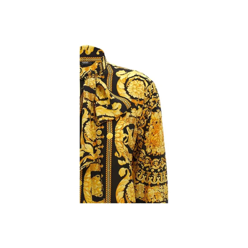 VERSACE Barocco Printed Long Sleeved Shirt-5