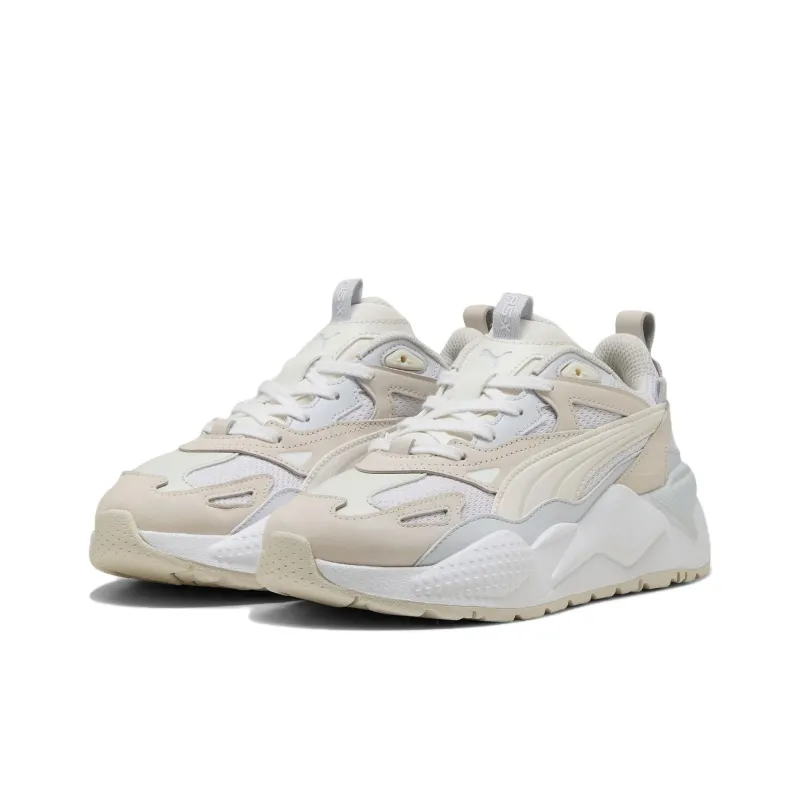PUMA Shock Absorbers With Abrasion Resistant And Slip Resistant Properties Low Top Tennis Shoes Women's White-2